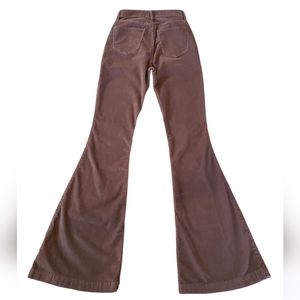 Hollister Ultra High-Rise Corduroy Flare Pants Size 24 Brown